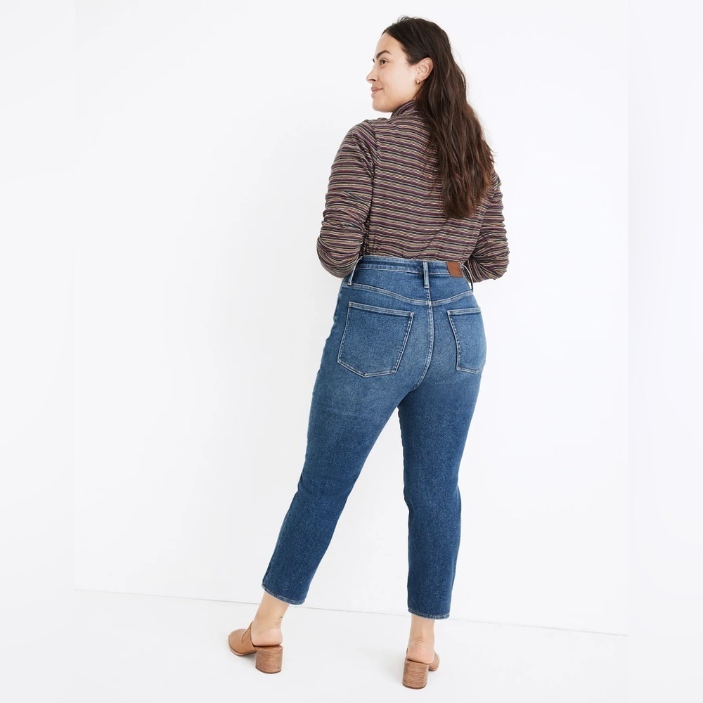 Madewell Comfort Stretch High Rise Perfect Vintage Jean in Maplewood Wash - Picture 3 of 13